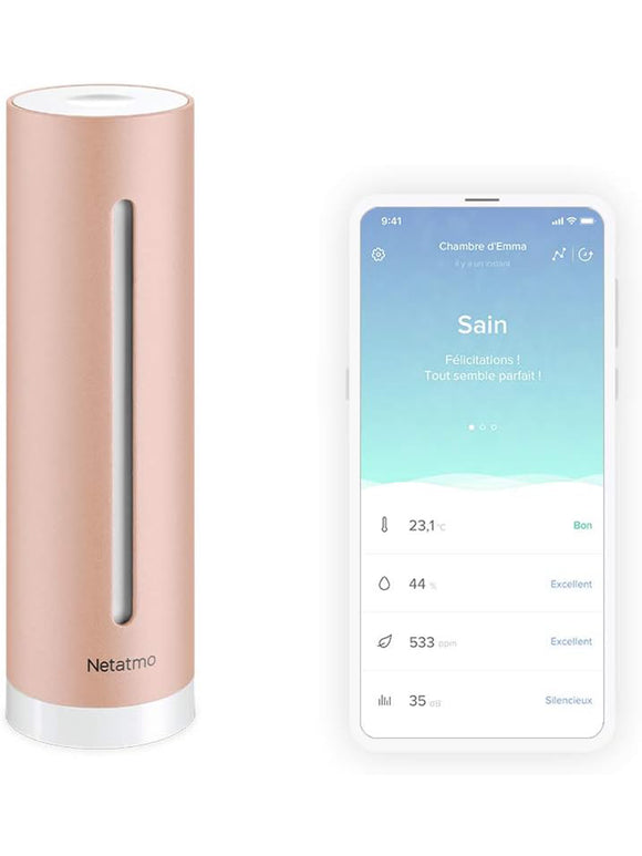 Netatmo Smarter Raumluftsensor für Innenräume CO2-Sensor Sprachsteuerung HomeKit