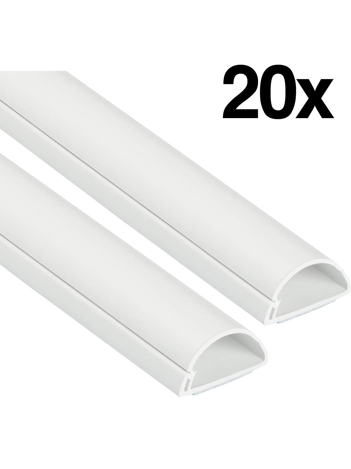 20x D-Line 1D3015W-2PK Mini Kabelkanal Selbstklebend 30mm x 15mm x 1-Meter