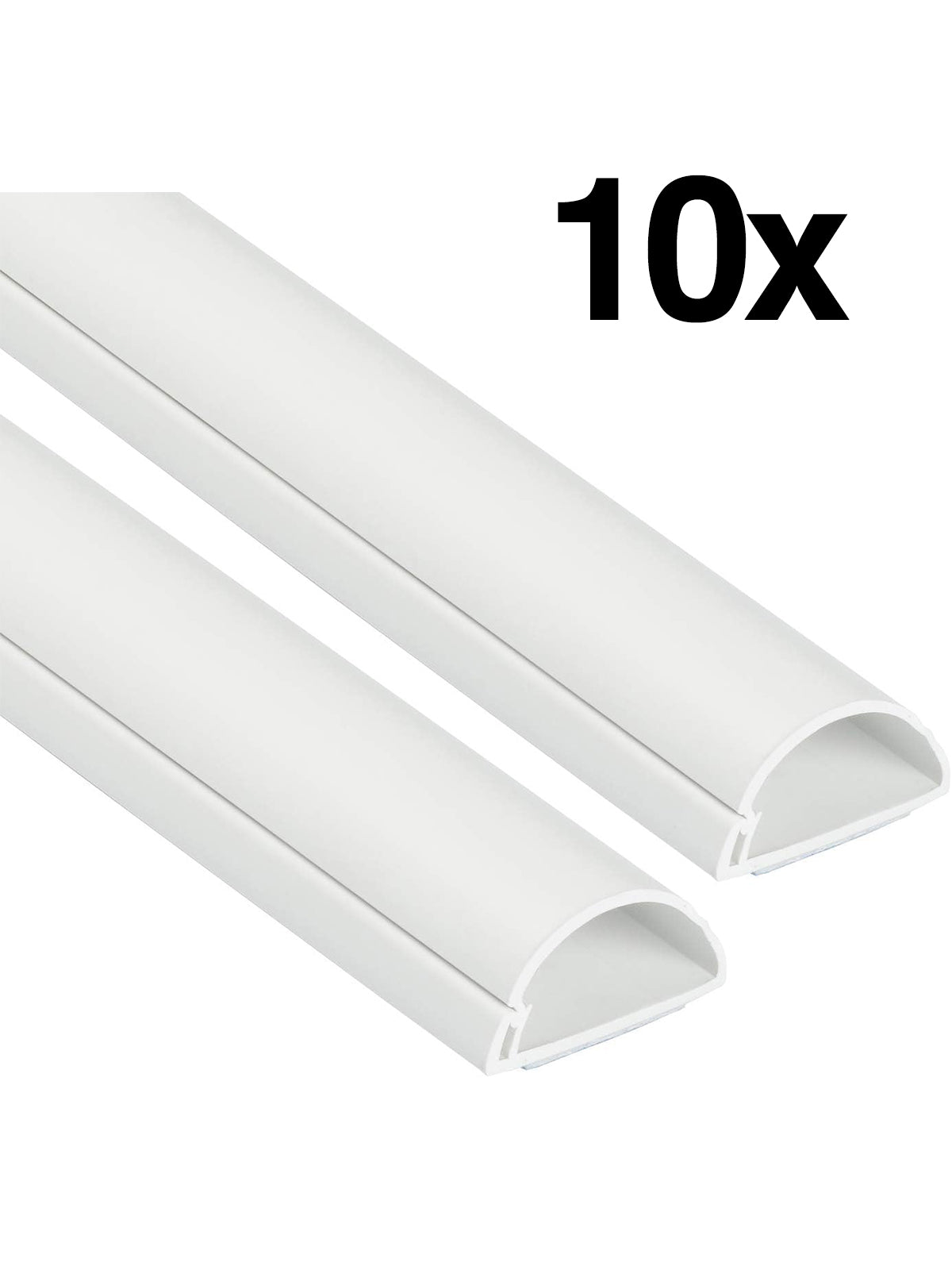 10x D-Line 1D3015W-2PK Mini Kabelkanal Selbstklebend 30mm x 15mm x 1-Meter