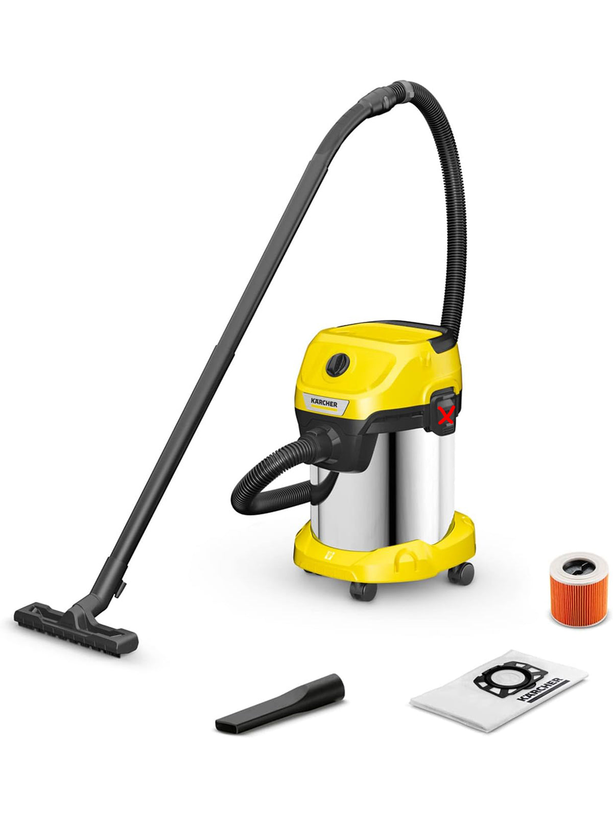 Kärcher Nass-/Trockensauger WD 3 S V-17/4/20 mit Patronenfilter 1000 W + Zubehör