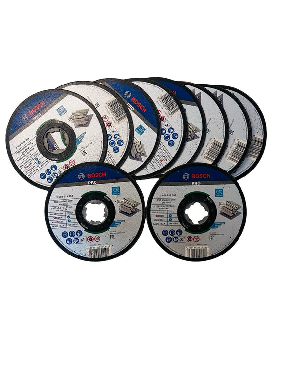 10x Bosch Accessories Trennscheibe 125 mm Set 2608619364 DIY