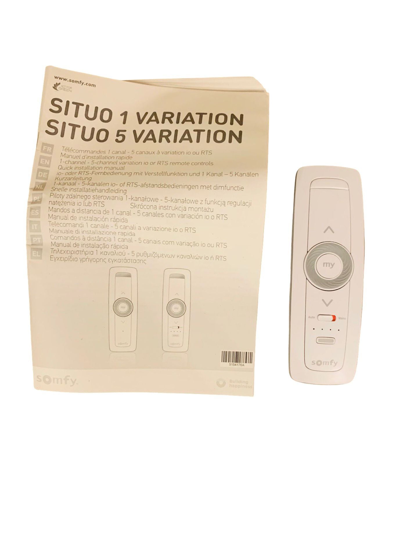 Somfy Fernbedienung 1870646 Steuerung motorisierte Jalousien Rollladen Pergolen