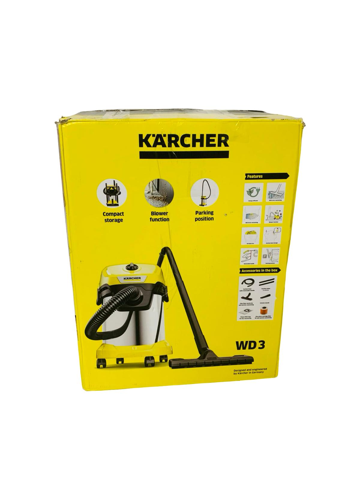 Kärcher Nass-/Trockensauger WD 3 S V-17/4/20 mit Patronenfilter 1000 W + Zubehör
