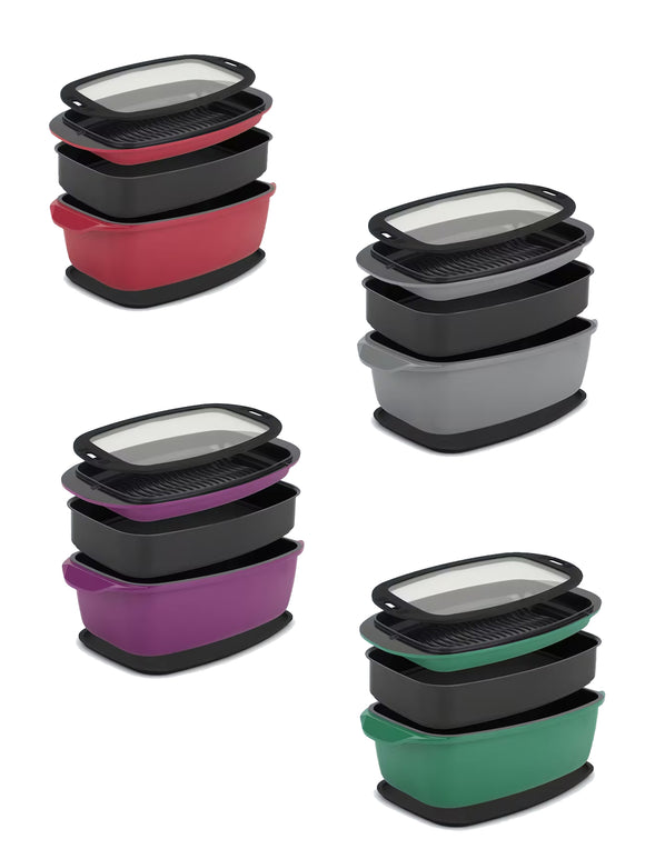 7in1 Bräter für Fleisch Gemüse Antihaftbeschichtung Induktion aus Aluguss