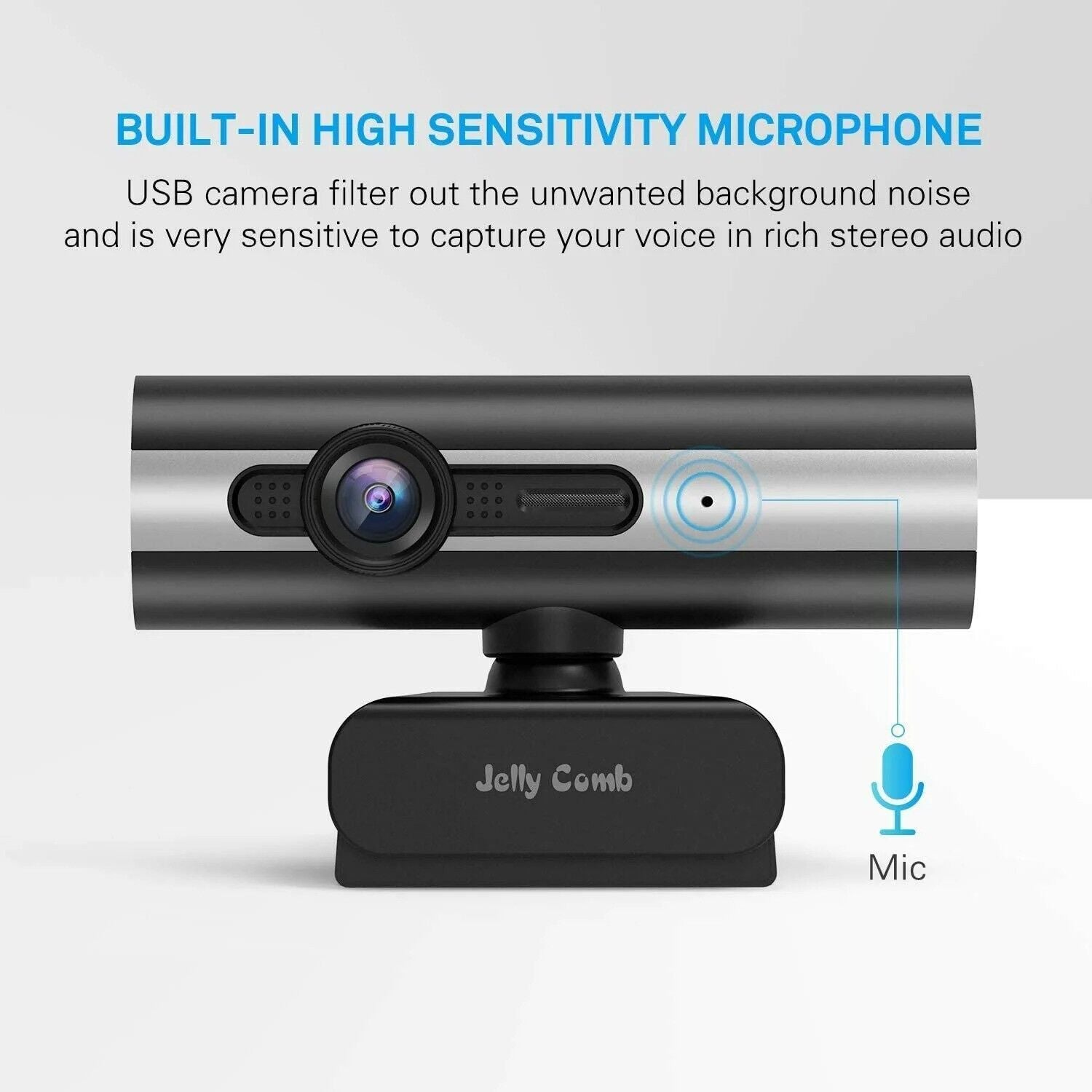 Jelly Comb HD 1080p Webcam Dual Mikrofon Plug and Play WGSXT-002