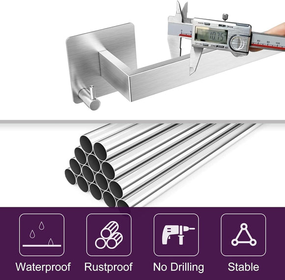 Oriware Handtuchhalter mit Zwei Haken Selbstklebend 44cm NEU