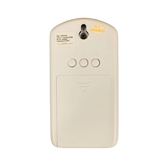 SCS SENTINEL CSF0102 Drahtlose Türklingel mit 15 Melodien Schutz IP55 Weiß