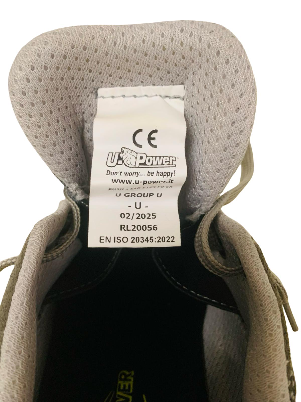 U-Power Sicherheitsschuhe S1P SRC Grau Gr. 43