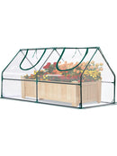 Quictent Foliengewächshaus Gewächshaus für Draußen 180x92x92 cm Reißverschluss-1