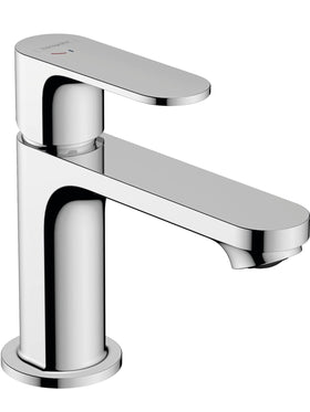 hansgrohe Waschtischarmatur Rebris S Wasserhahn 80 mm Bad mit Zugstange Chrom