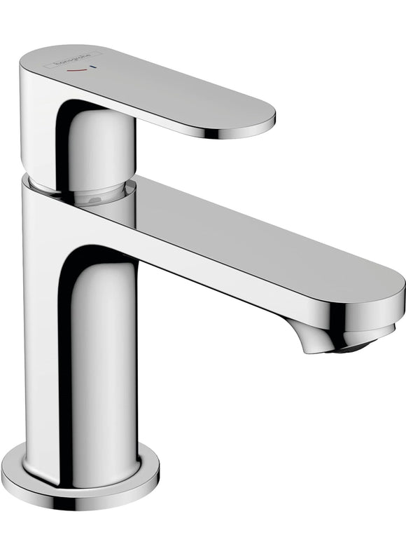 hansgrohe Waschtischarmatur Rebris S Wasserhahn 80 mm Bad mit Zugstange Chrom
