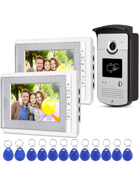 uoweky Home Intercom Video-Türsprechanlage RFID-Kamera Zutrittskontrollsystem