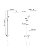 EISL GRANDE VITA Duschsystem Duscharmatur mit Thermostat und Ablage Regendusche-4