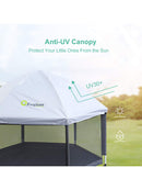 Baby Laufstall mit Matte Pop-up Baby Laufgitter Atmungsaktiv 6-Panel Faltbar-6