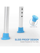 HEAO Duschstuhl Für Senioren Höhenverstellbarer Duschhocker 150 KG Rutschfest-4