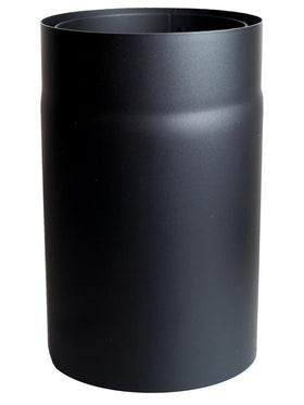 Kleining FIREFIX Rauchrohr Doppelwandiges Rohr 150 mm Innen Schwarz 250 mm Länge