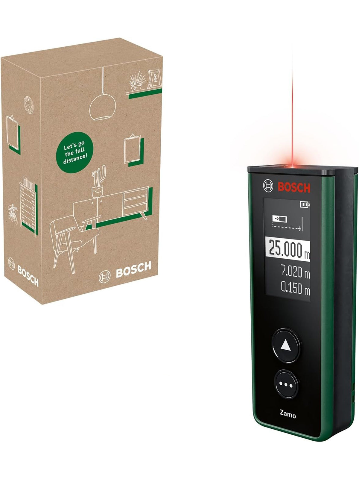 Bosch Laser-Entfernungsmesser Zamo der 4. Generation bis 25 m Aufladbar