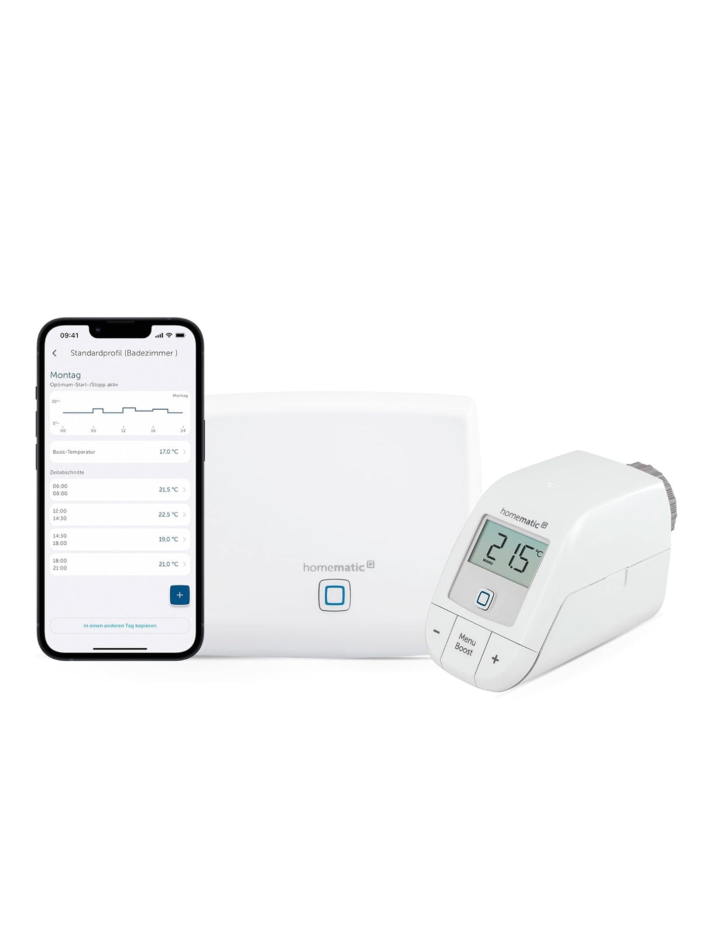 Homematic IP Smart Home Starter Set Mini Heizen Basic Thermostat 158095A1