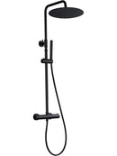 JOHO Thermostat Duschset Duschsystem mit XXL Regenduschkopf 30 cm Schwarz Rund-1