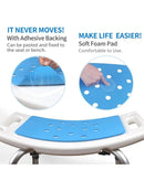 HEAO Duschstuhl Für Senioren Höhenverstellbarer Duschhocker 150 KG Rutschfest-2