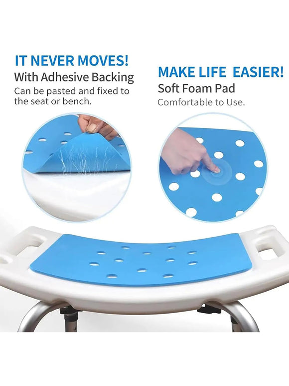 HEAO Duschstuhl Für Senioren Höhenverstellbarer Duschhocker 150 KG Rutschfest