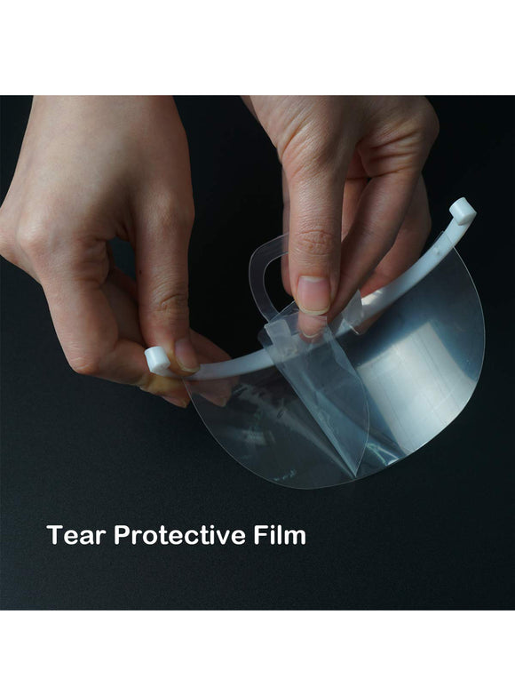 10 Stück Transparent Mundschutz Gesichtsschutz Nasenschutz Visier Schild