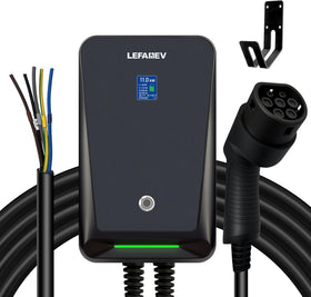 Wallbox Ladestation LCD-Anzeige 11kW 16A Dreiphasig EV Ladegerät Elektrofahrzeug