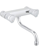 Grohe Costa L Wandarmatur für Waschtisch mit unterem Auslauf Chrom S-Anschlüsse-1