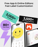 MUNBYN Bluetooth Etikettendrucker Label Printer 4x6 Labeldrucker Thermodrucker-6