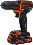 Black+Decker Akku-Bohrschrauber 18V BDCDC18K mit Akku und Ladegerät im Koffer-2