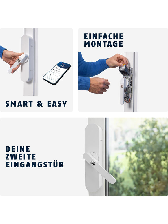 ABUS Fensterantrieb WINTECTO One – Smarter Fenstergriff mit Alarmfunktion AL0089