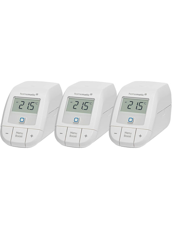 3x Homematic IP Smart Home Basic digitales Thermostat Heizung Alexa Google