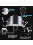 10 Stück Transparent Mundschutz Gesichtsschutz Nasenschutz Visier Schild-5