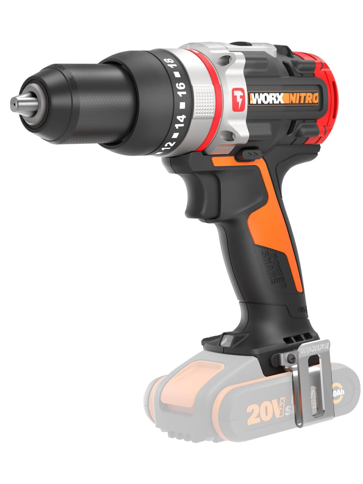 WORX Nitro WX354.9 Akku-Schlagbohrhammer 20V - bürstenloser Motor DEFEKT