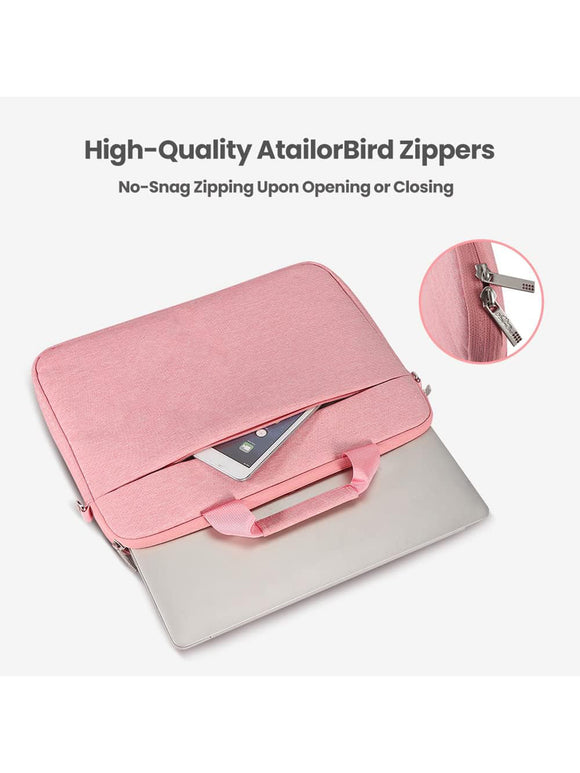 Laptoptasche 15.6 Zoll Notebook Laptop Tasche Wasserdicht Tragbar Rosé