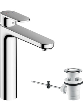 hansgrohe Vernis Blend - Waschtischarmatur mit Zugstangen-Ablauf Wasserhahn Bad