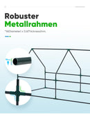 Quictent Foliengewächshaus Gewächshaus für Draußen 180x92x92 cm Reißverschluss-5