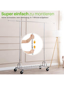 HOKEEPER Kleiderständer mit Einlegeböden Kleiderstange auf Rädern bis 204 kg-3