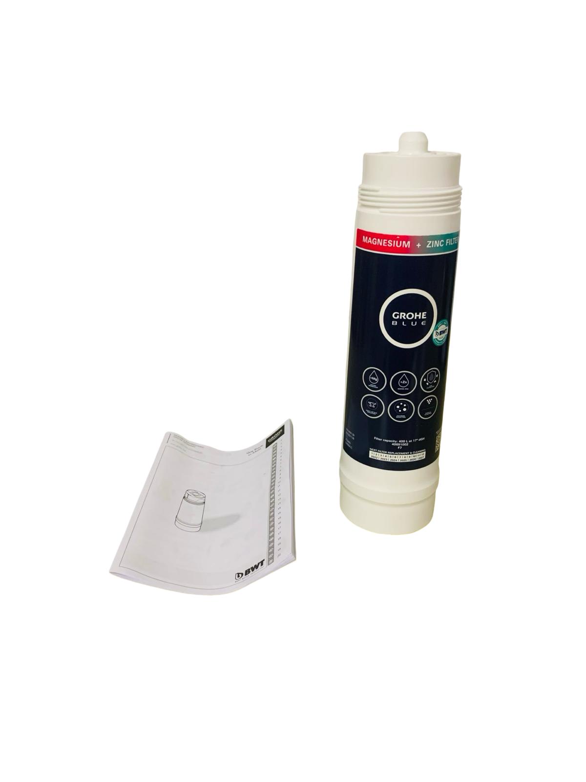 GROHE Blue Austauschfilter Wasserfilter Magnesium + Zink 400L Kapazität 40691002