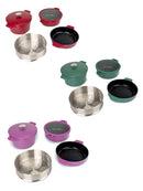 Kochgeschirr-Set 6tlg. Topf Pfanne Edelstahl Induktionsboden Backofen Stapelbar-1