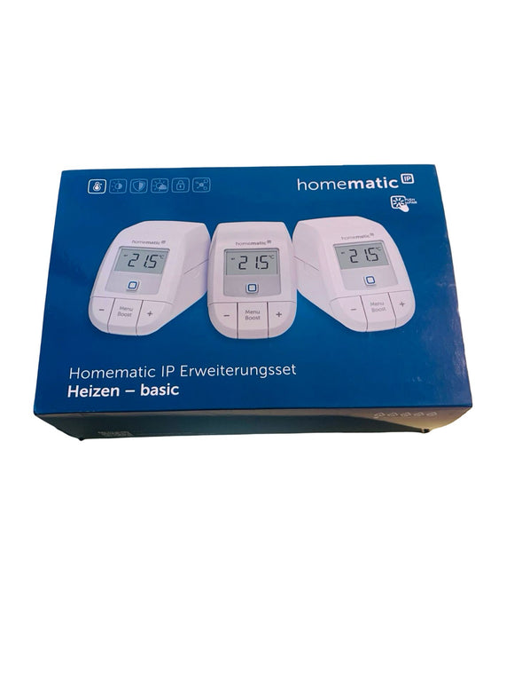 3x Homematic IP Smart Home Basic digitales Thermostat Heizung Alexa Google