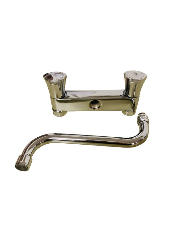 Grohe Costa L Wandarmatur für Waschtisch mit unterem Auslauf Chrom S-Anschlüsse