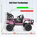 12V Elektroauto für Kinder 2 Sitzer Kinderfahrzeug mit Fernbedienung & LED-Licht-6