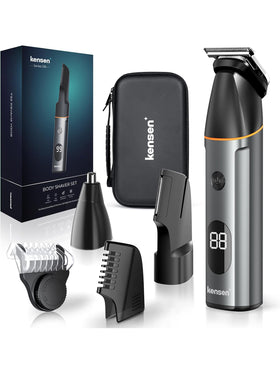 Kensen S16 Körperhaarschneider Rasierer für Männer Ganzer Körper mit LED-Anzeige