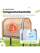 KING BIRD Hochbeet aus Metall Pflanzkasten Blumenbett Frühbeet 120x60x137 cm-4