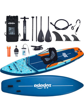 Aufblasbares Stand Up Paddle Board mit Kajak Sitz SUP Board Set 320 cm Zubehör