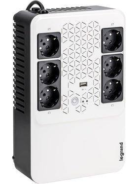 LEGRAND Mehrfachsteckdose Keor Multiplug mit 600 VA/360W 6 Ausgänge Schuko USB