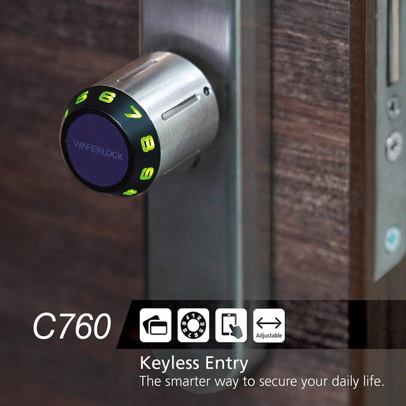 WAFERLOCK C760 Euro Schlau Zylinder Intelligentes Schloss IP68 70-85mm EN 15684