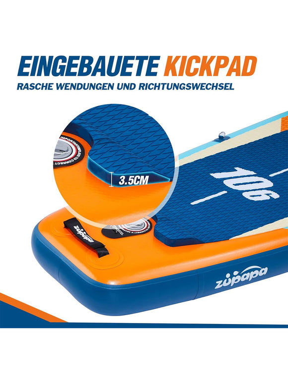 Aufblasbares Stand Up Paddle Board mit Kajak Sitz SUP Board Set 320 cm Zubehör