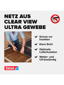 tesa Insect Stop FALT Tür Faltbarer Alu-Rahmen 80x170 cm bis 100x220 cm Weiß-5